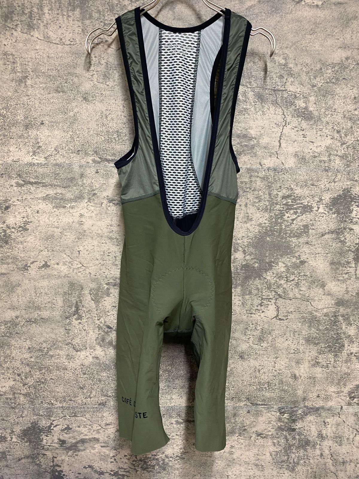 KD861 カフェドシクリステ Cafe du Cycliste MARINETTE Man ビブショーツ カーキ M 裏起毛