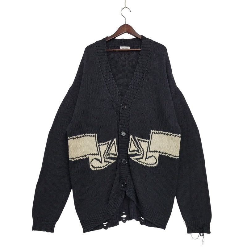 【中古品】 ASKYURSELF アスクユアセルフ CHUNKY BANNED KNIT CARDIGAN チャンキー バーンド ニット カーディガン トップス 長袖 【142-260509-cs-15-izu】