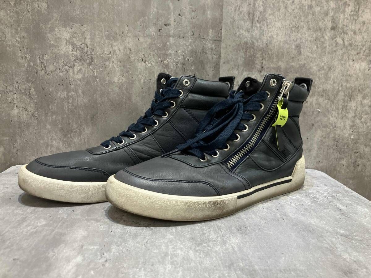 DIESEL スニーカー S-DVELOWS レザー サイズ27 グレー ディーゼル