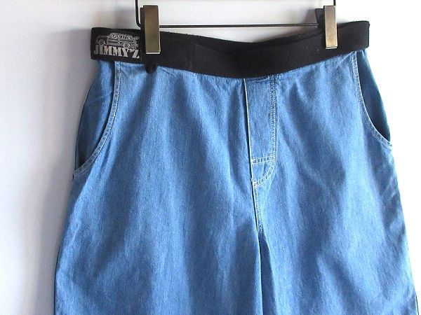 JIMMY'Z ジミーズ EZ-IN-OUT SHORTS ロゴワッペン ライトデニム