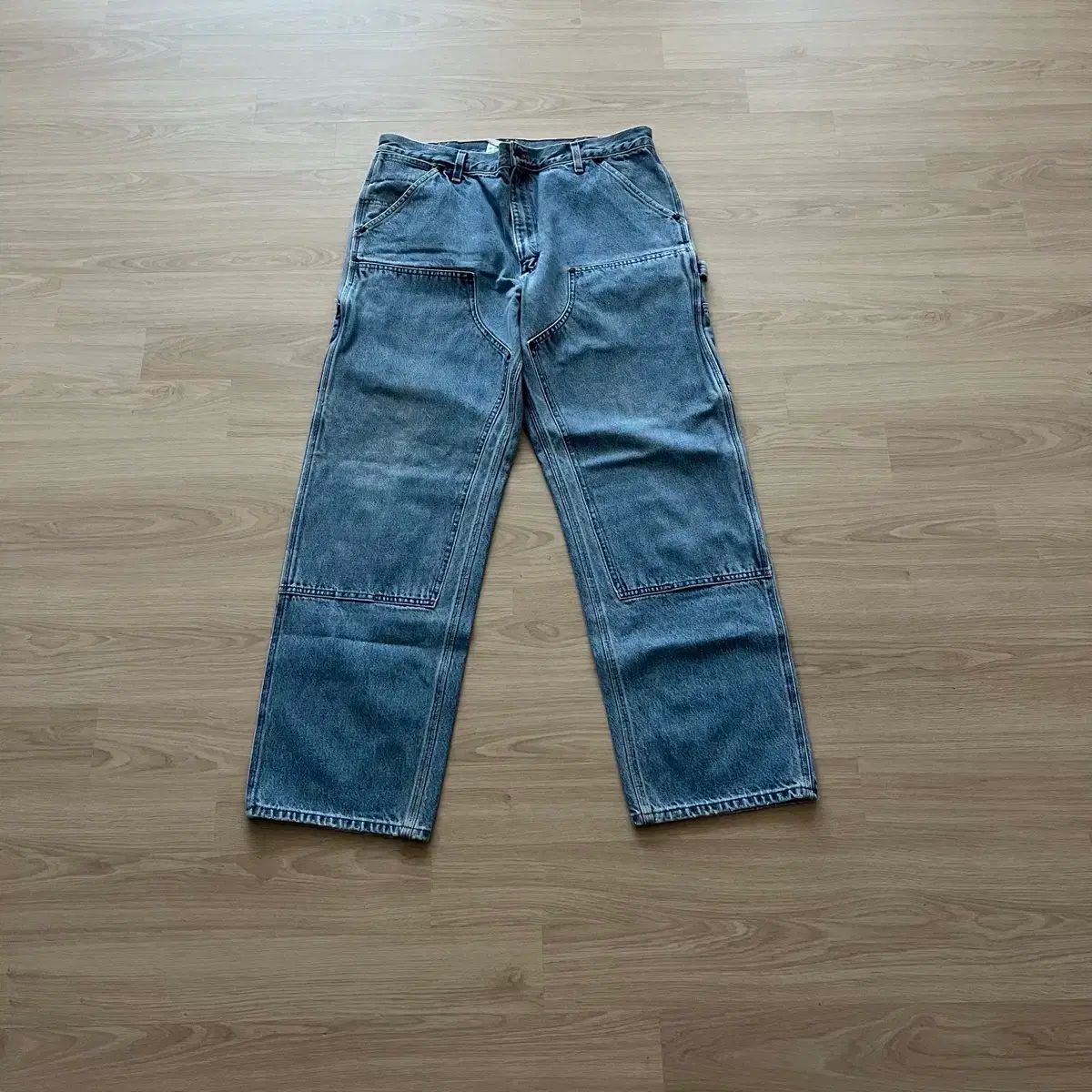 38X32 90s ヴィンテージ Carhartt カーハート ダブルニー デニム B73 dst