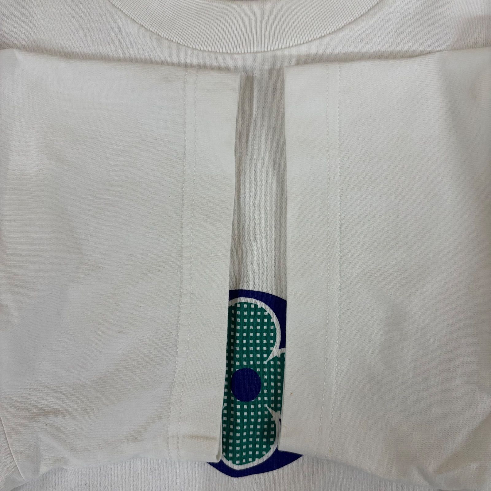(b) ルイヴィトン LOUIS VUITTON モノグラム フラワー 近年モデル Tシャツ 半袖 マルチカラー メンズ レディース 白 ホワイト Mサイズ /10098