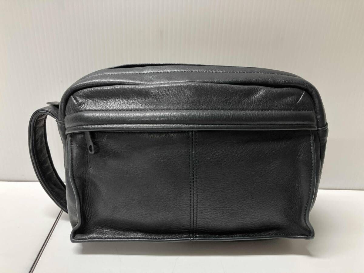 PORTER ポーター セカンドバッグ レザー ブラック 黒