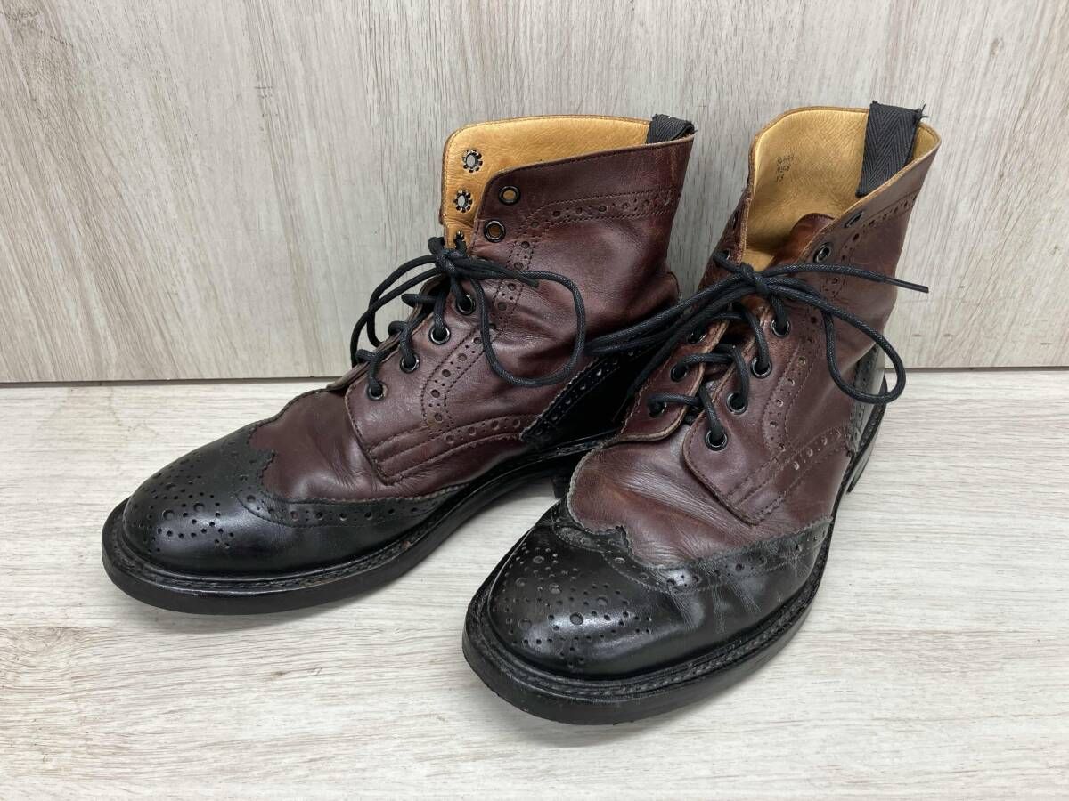 TRICKERS M 2508 Two Tone Blogue Boots brown トリッカーズ ツートン ブローグ ブーツ ブラウン 藤沢大庭店