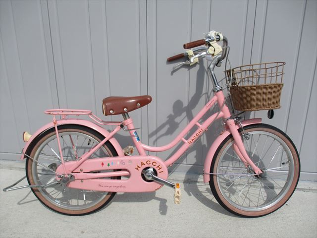 F74★整備済み★完成車発送★中古子ども自転車【ブリヂストン　ハッチ　18インチ　ピンク】