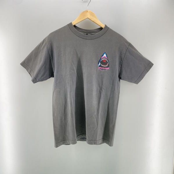 中古】SANTA CRUZ NHSタグ シャークプリント S/S Tee グレー M サンタ
