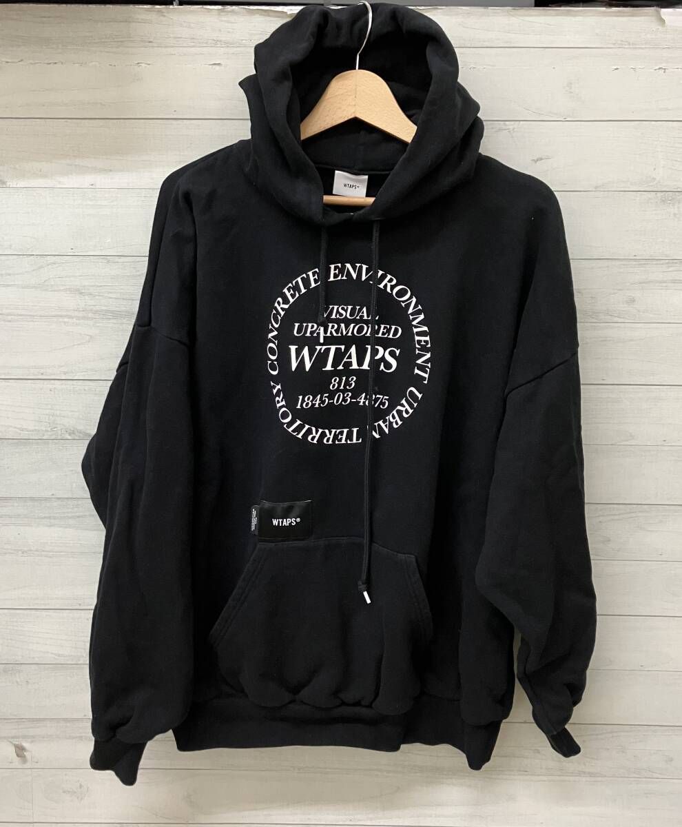WTAPS ダブルタップス パーカー INGREDIENTS HOODY COTTON 23ATDT-HPM02S メンズ XLサイズ ブラック