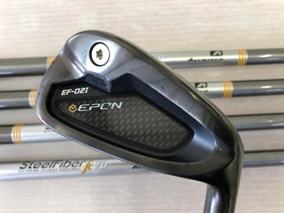 エポン　EF-02I　Steel Fiber fc70　F3フレックス　アイアンセット　中古　ゴルフドゥ！NEXT昭島武蔵野店【最短即日発送】