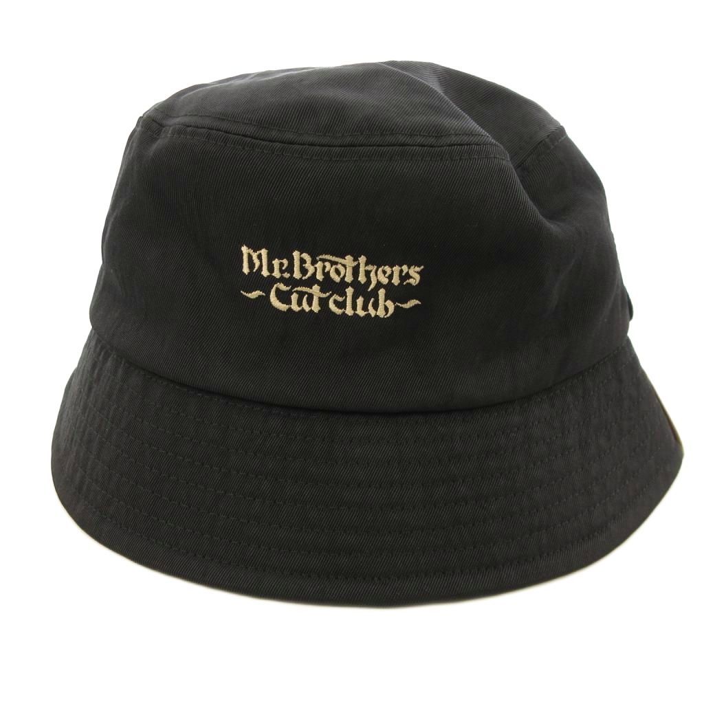 タグ付き THE H.W.DDOG&CO × MR.BROTHERS CUT CLUB バケットハット 帽子 黒