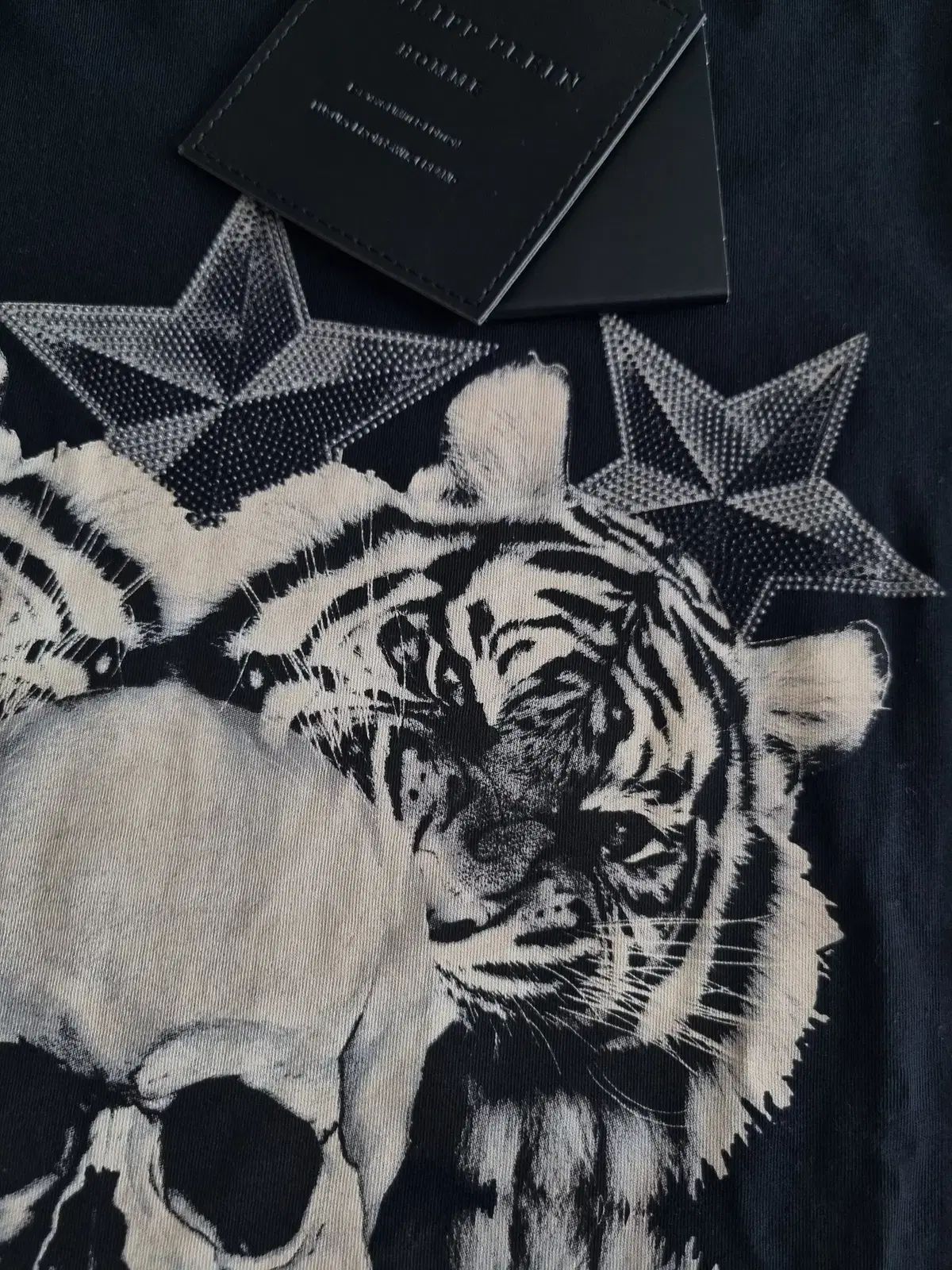 新品 PHILIPP PLEIN(フィリッププレイン) タイガー スカル 半袖 Tシャツ L 新品 PHILIPP PLEIN(フィリッププレイン) タイガー スカル 半袖 Tシャツ L