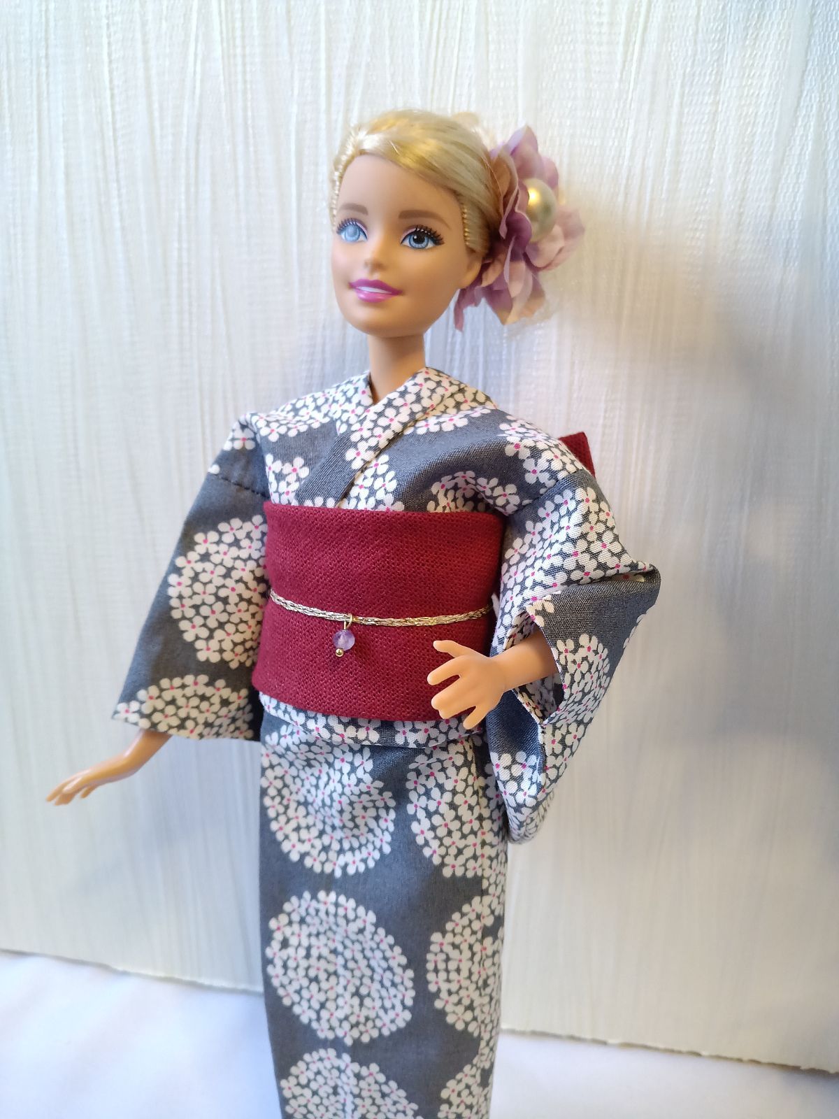 バービー浴衣着物 バービー Barbie 浴衣 帯 YUKATA OBI - メルカリ
