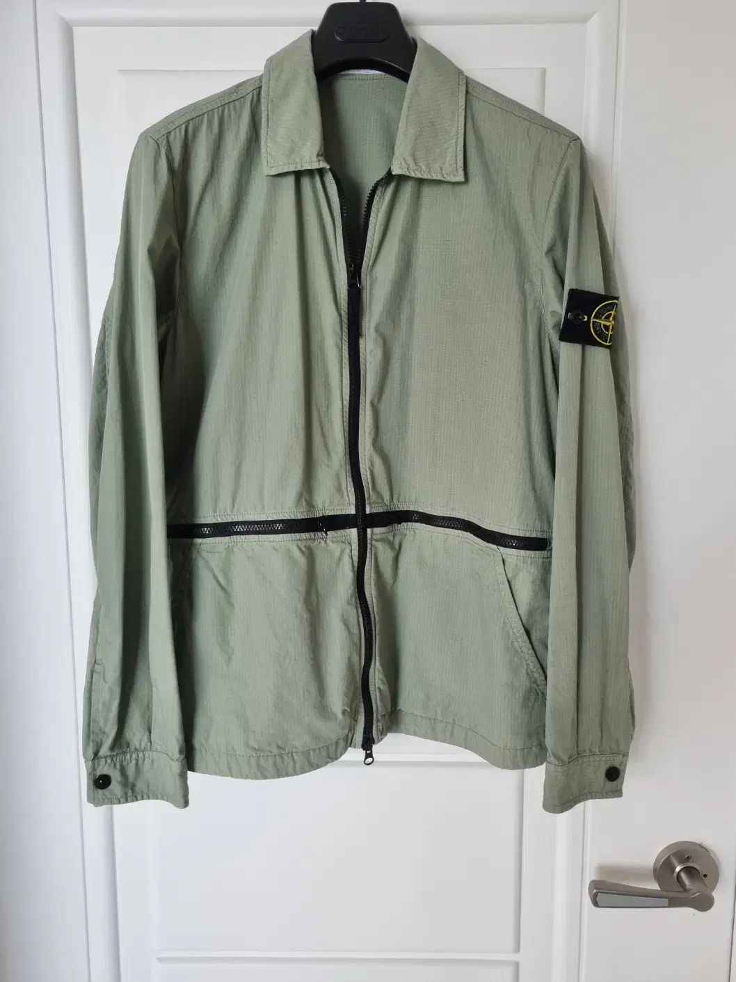 百貨店購入 STONE ISLAND ストーンアイランド 十字架 オーバーサイズシャツ 十字軍 シャツ ジャケット m