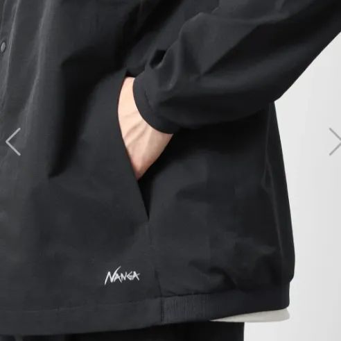 新品　26年春夏 NANGA ナンガ　ドットエア® コンフィ カーディガン　黒　DotAir®　通気性　吸汗速乾　超軽量　ノーカラーカーディガン　ゴープコア　イケオジ
