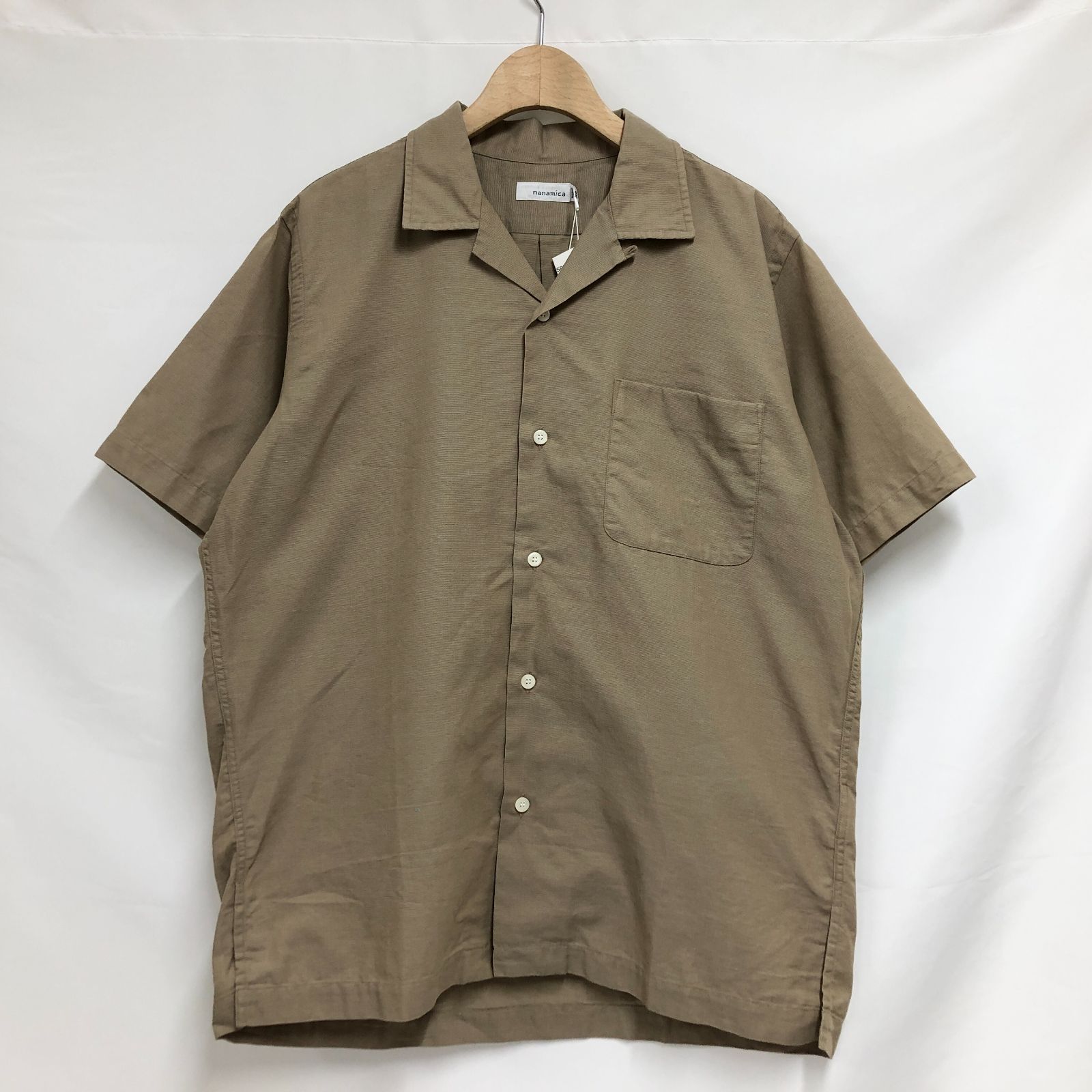 新品未使用 nanamica(ナナミカ) オープンカラーパナマシャツ XS ベージュ 新品未使用 nanamica(ナナミカ) オープンカラーパナマシャツ XS ベージュ