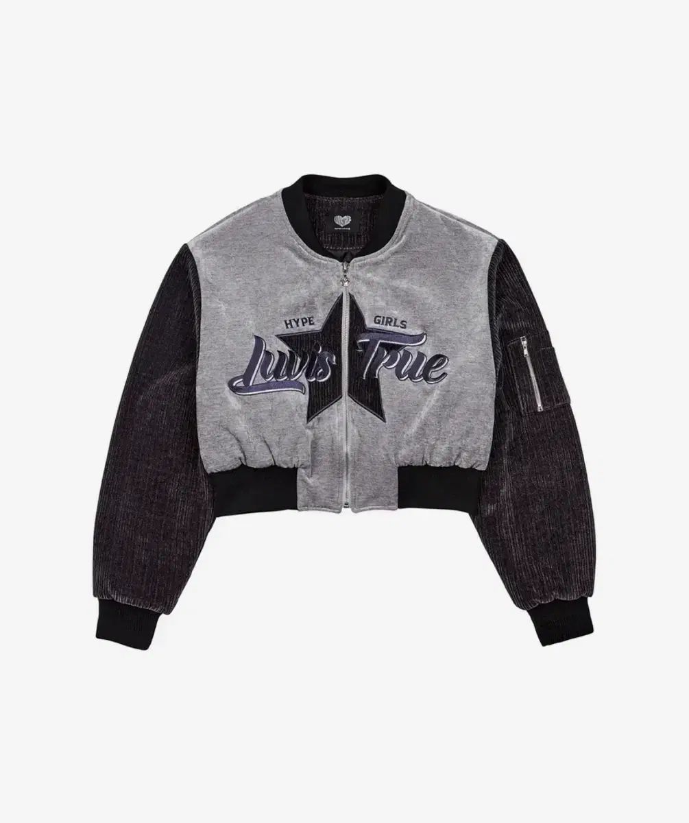 ラブイズトゥルー VL クロップド ジャケット (GRAY) クロップド ジャケット