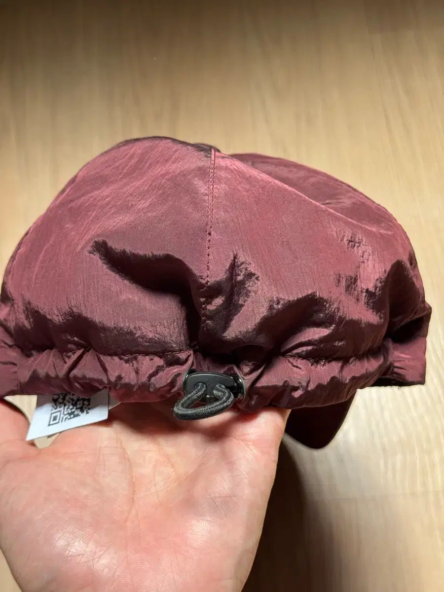 STONE ISLAND ストーンアイランド バーガンディ ナイロン メタル 帽子 ベースボールキャップ