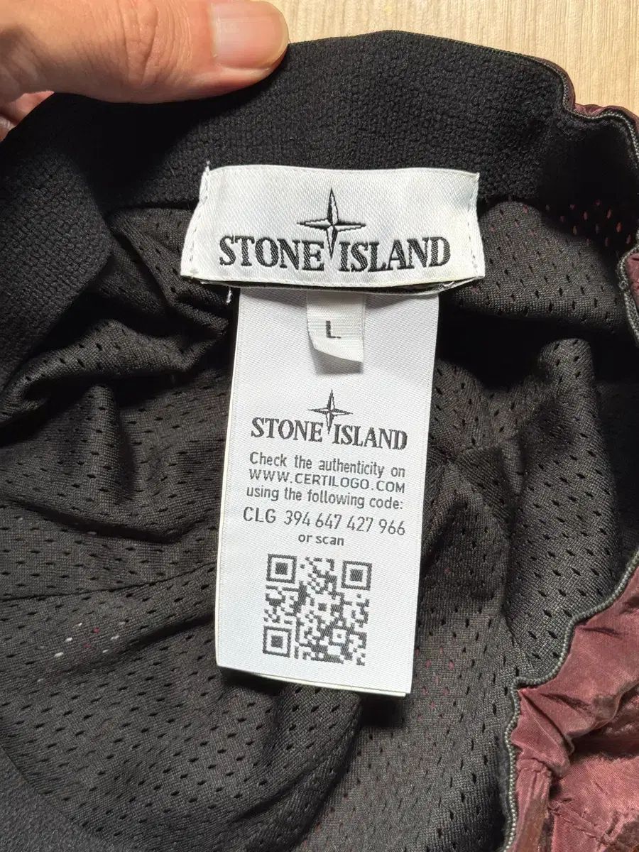 STONE ISLAND ストーンアイランド バーガンディ ナイロン メタル 帽子 ベースボールキャップ