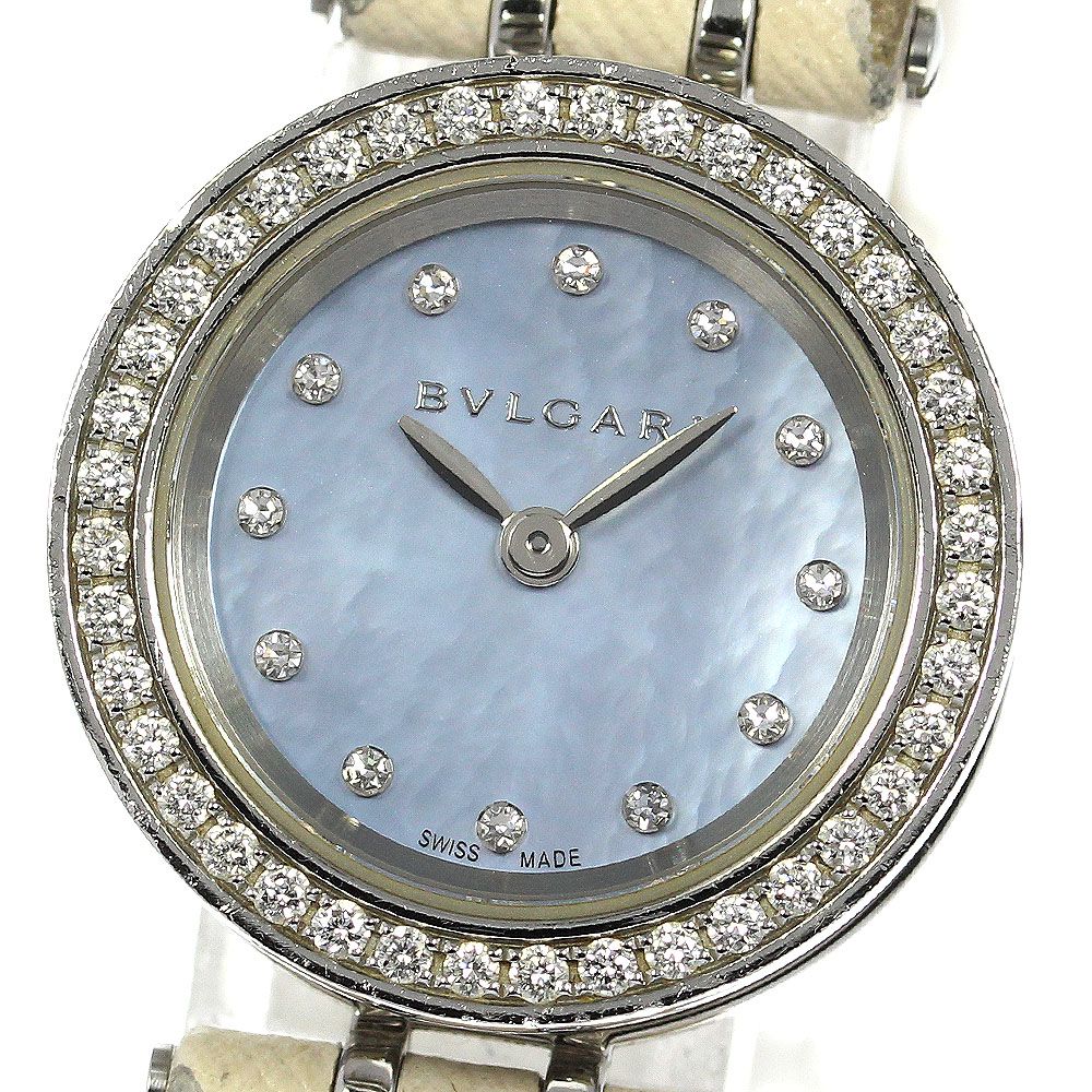 ベルト訳あり ブルガリ BVLGARI BZ23S B-ZERO1 ダイヤベゼル クォーツ レディース _754208 ベルト訳あり ブルガリ BVLGARI BZ23S B-ZERO1 ダイヤベゼル クォーツ