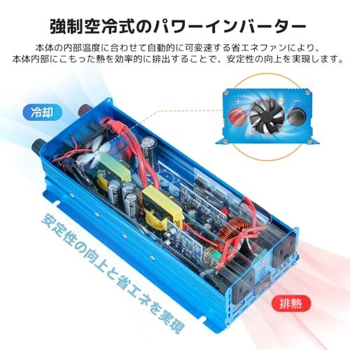 LVYUAN(リョクエン) 正弦波インバーター 12V/1000W(瞬間2000W) DC12V(直流) AC100V(交流) 変換 車中泊/太陽光発電/防災対応 緊急時で大活躍 停電の対策!1年 +永久修理保証 日本語説明書付so 18288db0 LVYUAN(リョクエン) 正弦波インバーター 12V/1000W(瞬間2000W) DC12V(直流) AC100V(交流) 変換 車中泊/太陽光発電/防災対応 緊急時で大活躍 停電の対策!1年 +永久修理保証 日本語説明書付so 18288db0