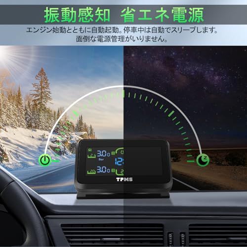 タイヤ空気圧センサー TPMS 空気圧センサー 車 大画面 360°調節 時刻表示 振動検知 分離式スタンド付き 空気圧・温度をリアルタイム表示 6種アラーム 太陽光/USB充電 IP67防水仕様 簡単取付 日本語説明書 四輪車対応so eb044f07 タイヤ空気圧センサー TPMS 空気圧センサー 車 大画面 360°調節 時刻表示 振動検知 分離式スタンド付き 空気圧・温度をリアルタイム表示 6種アラーム 太陽光/USB充電 IP67防水仕様 簡単取付 日本語説明書 四輪車対応so eb044f07