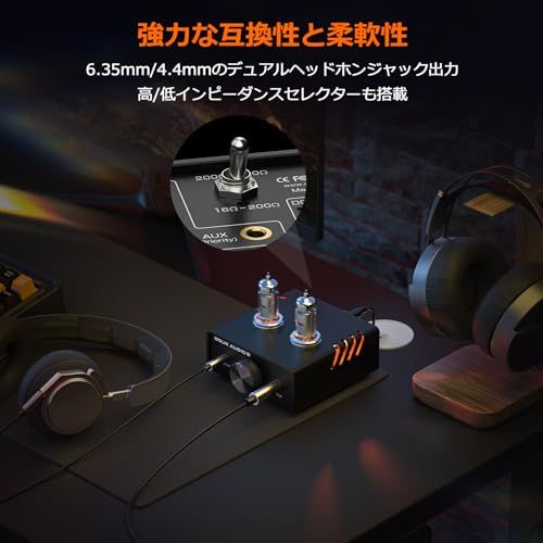 Nobsound P5 HIFI真空管 ヘッドフォンアンプ: デュアルモノラル設計 4.4mm&6.35mm出力 200V高電圧駆動 真空管/オペアンプ交換可能 低ジッター オーディオマニア向け (アルミ)so 78736fe0 Nobsound P5 HIFI真空管 ヘッドフォンアンプ: デュアルモノラル設計 4.4mm&6.35mm出力 200V高電圧駆動 真空管/オペアンプ交換可能 低ジッター オーディオマニア向け (アルミ)so 78736fe0