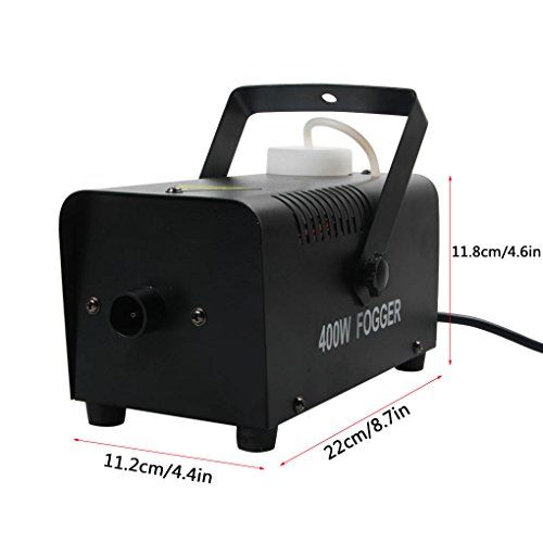 ミニ400W フォグマシン 煙霧機 ポータブル 無線赤外線リモコン 付き ハロウィン/結婚式/ディスコ/クラブ/舞台用 煙の演出 W400so 8dba8541