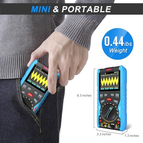 SK210 デジタルオシロスコープマルチメーター、50Mspサンプリング、12MHz帯域幅、6000カウントTrue RMS、6cm（2.4インチ）カラーディスプレイ、波形ジェネレーター、自動/手動範囲、過負荷保護so 7275e0fc