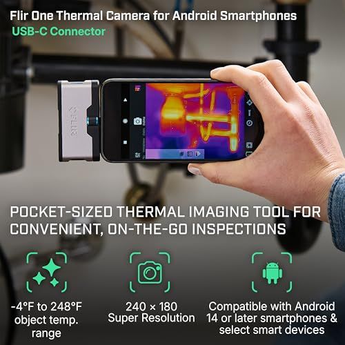 FLIR(フリアー)【国内正規品】FLIR ONE Gen 3 - Androidスマホ用サーモグラフィ(USB-C)メーカー品番:435-0005-03、240x180スーパー解像度(80x60ネイティブIR)so f1afe2b7 FLIR(フリアー)【国内正規品】FLIR ONE Gen 3 - Androidスマホ用サーモグラフィ(USB-C)メーカー品番:435-0005-03、240x180スーパー解像度(80x60ネイティブIR)so f1afe2b7