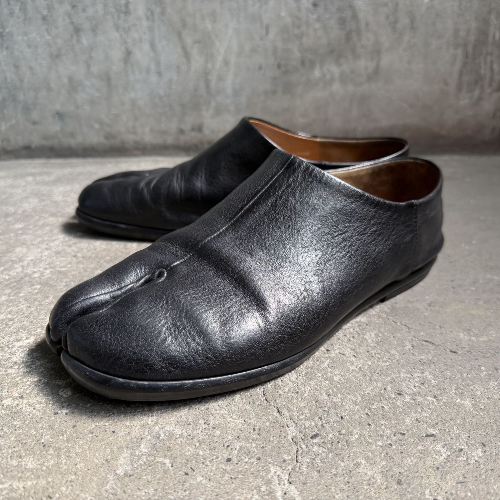 MAISON MARGIELA TABI BABOUCHE ブラック 39 メゾンマルジェラ タビ バブーシュ レザーシューズ スリッポン ローファー