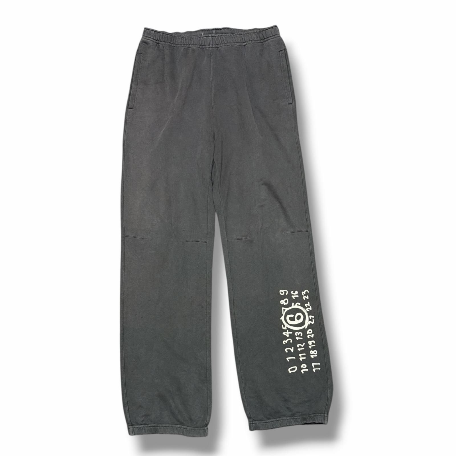 国内正規 MM6 24AW Sweat Pants ロゴスウェットパンツ イージーパンツ エムエムシックス SH2KA0022 ブラック S （14691M）