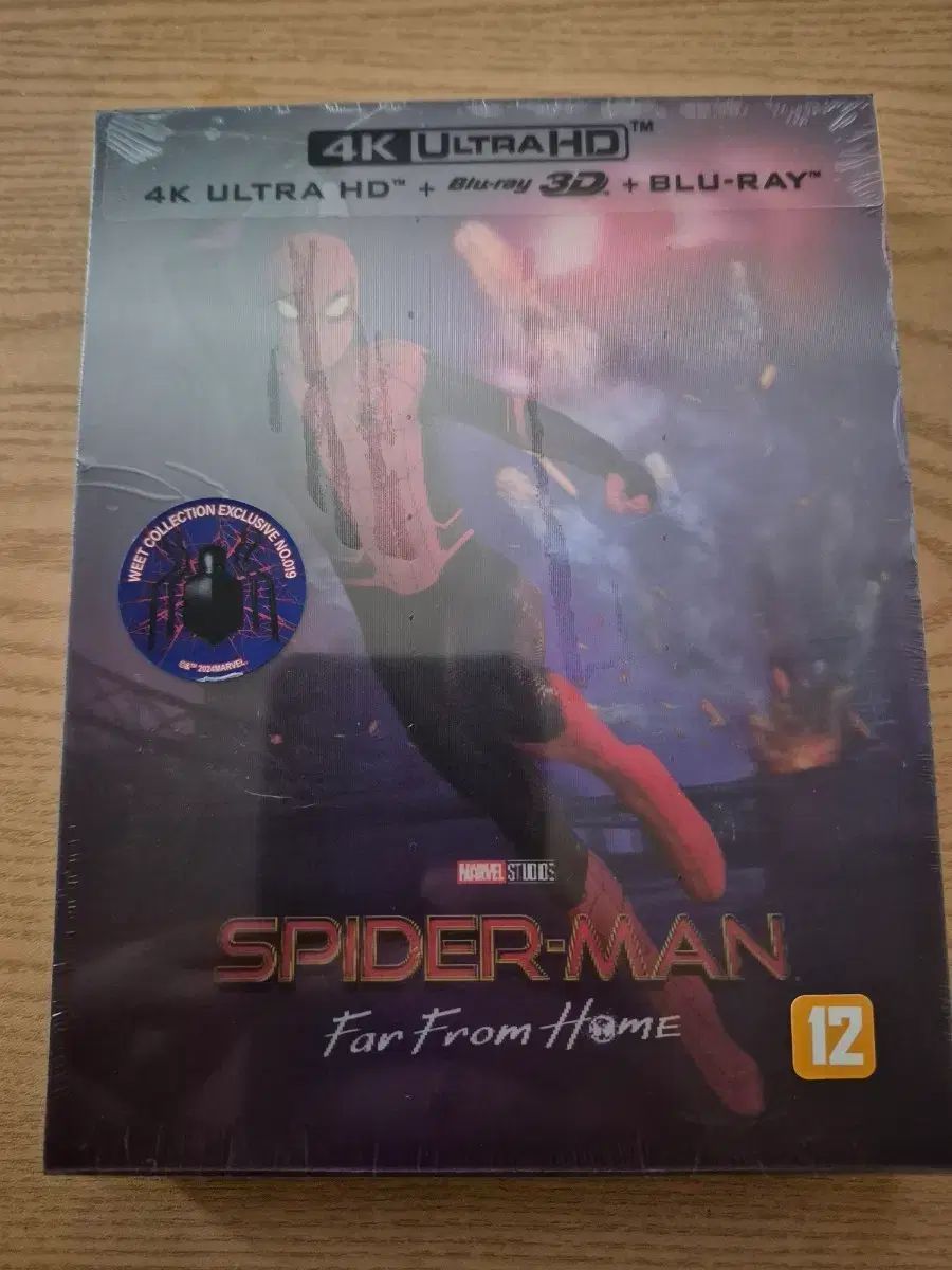スパイダーマン(SPIDER MAN) 同等語 From HOME 4K B2 レンチキュラーカード レンチキュラー スチールブック ブルーレイ Blu-ray 未開封