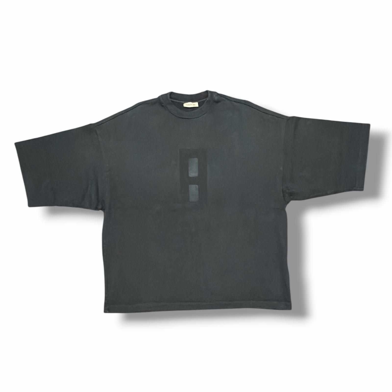 FEAR OF GOD Airbrush8プリントTシャツ 半袖カットソー フィアオブゴッド FG850070JER ブラック S (15217M)
