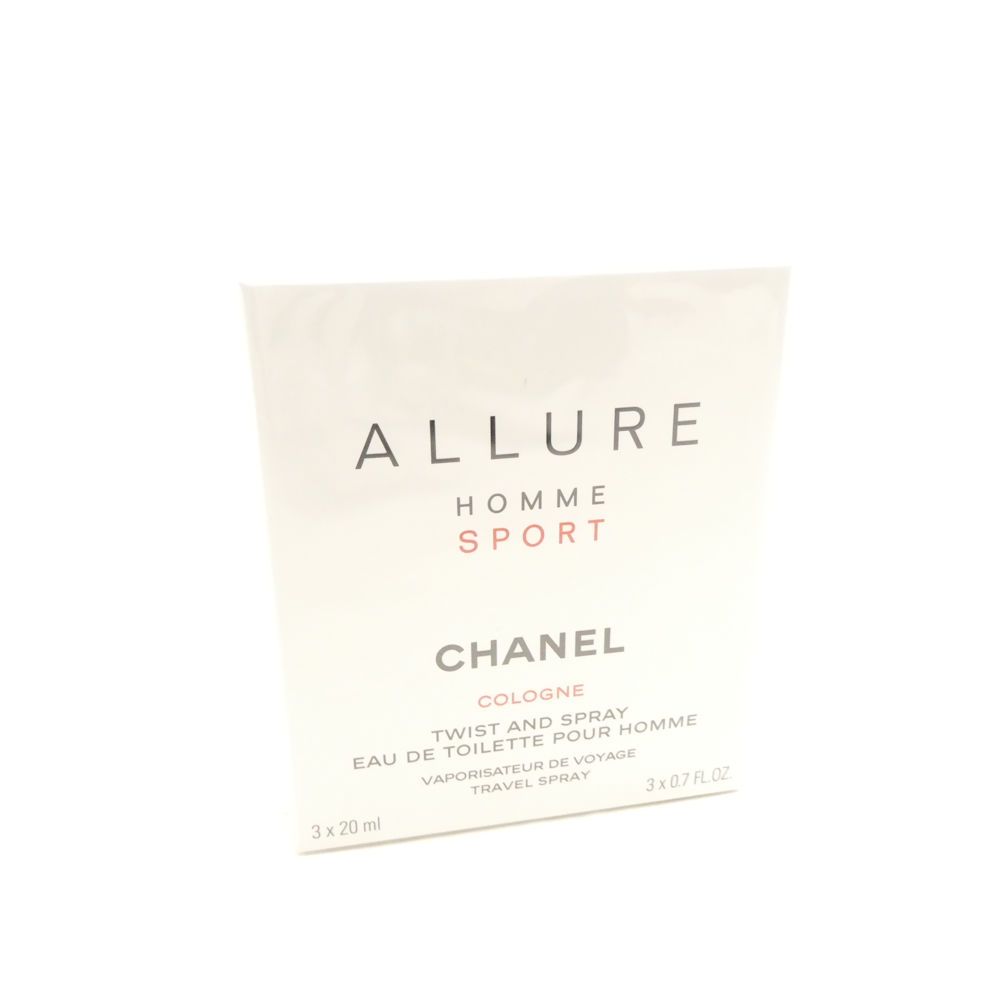 未使用 CHANEL シャネル アリュール オム スポーツ コローニュ 香水 20ml×3 トラベル スプレイ オードゥ トワレEDT BD5887AJ