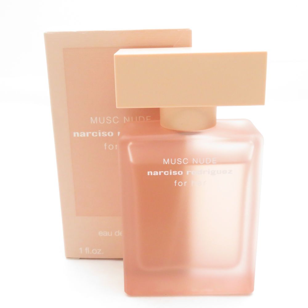 美品 NARCISORODRIGUEZ ナルシソロドリゲス フォーハー ムスクヌード 香水 30ml 残量多 オードパルファムEDP BD5304AN