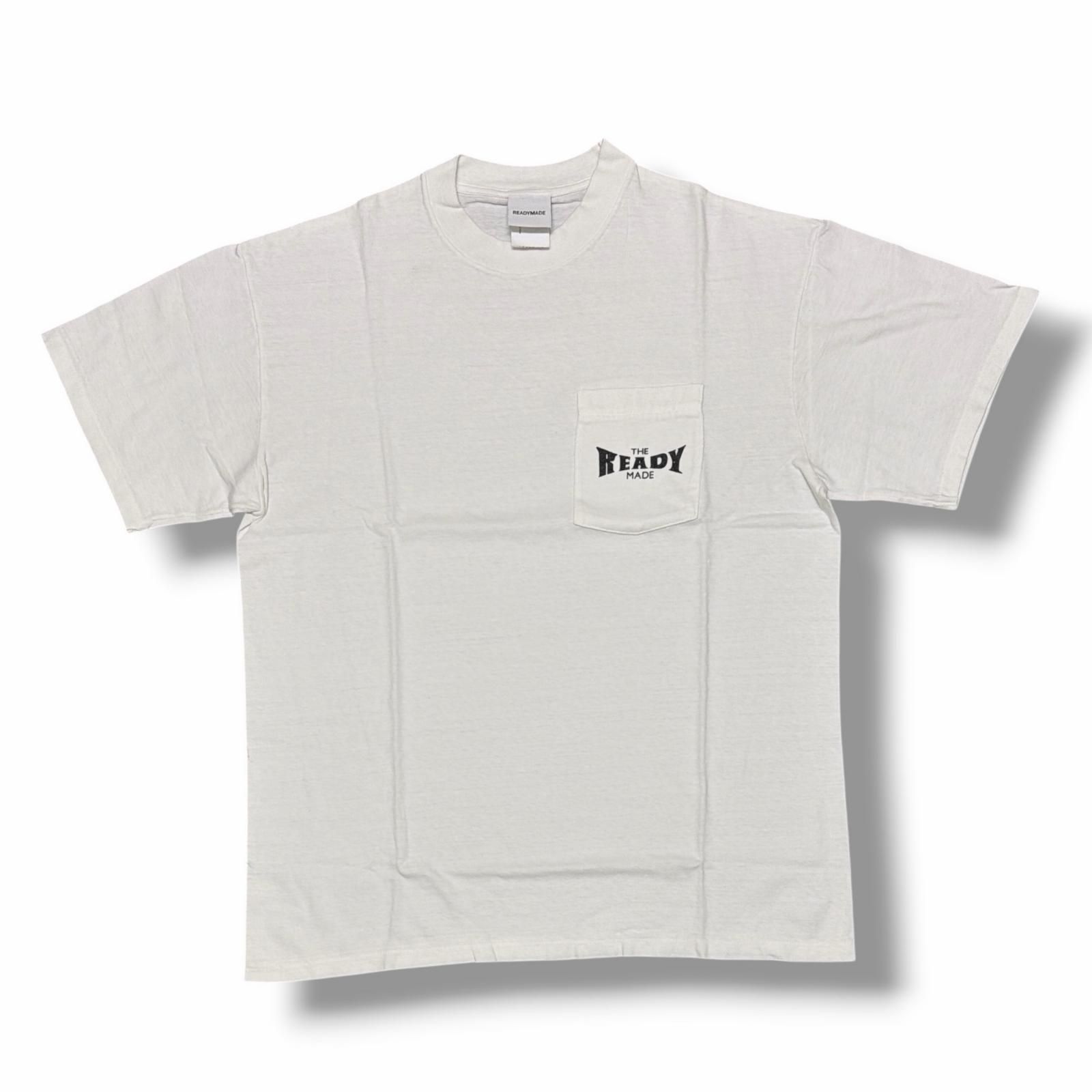 参考上代31900円 READYMADE 24SS SS T-SHIRT POCKET ポケットロゴTシャツ レディメイド RE-CO-WH-00-00-277 ホワイト L (15234M)