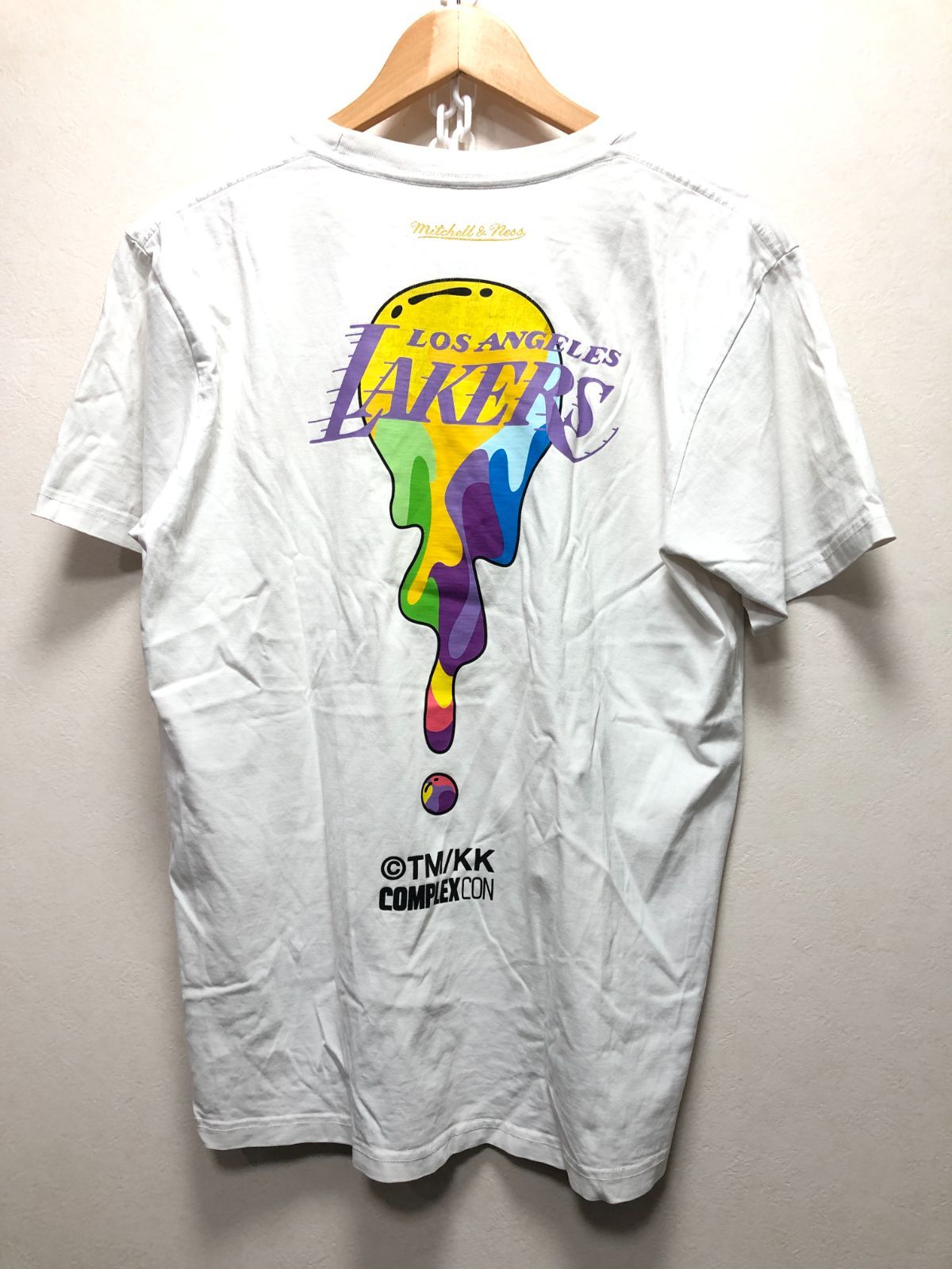 505090 complexcon 村上隆 LAYKERS michell＆ness Tシャツ L ホワイト 