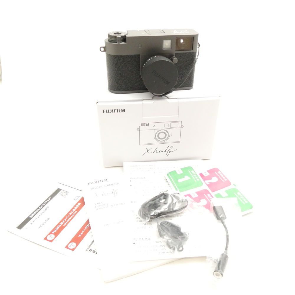 美品 FUJIFILM 富士フイルム X-HF1 X half Xハーフ デジタルカメラ デジカメ チャコールシルバー HM1007