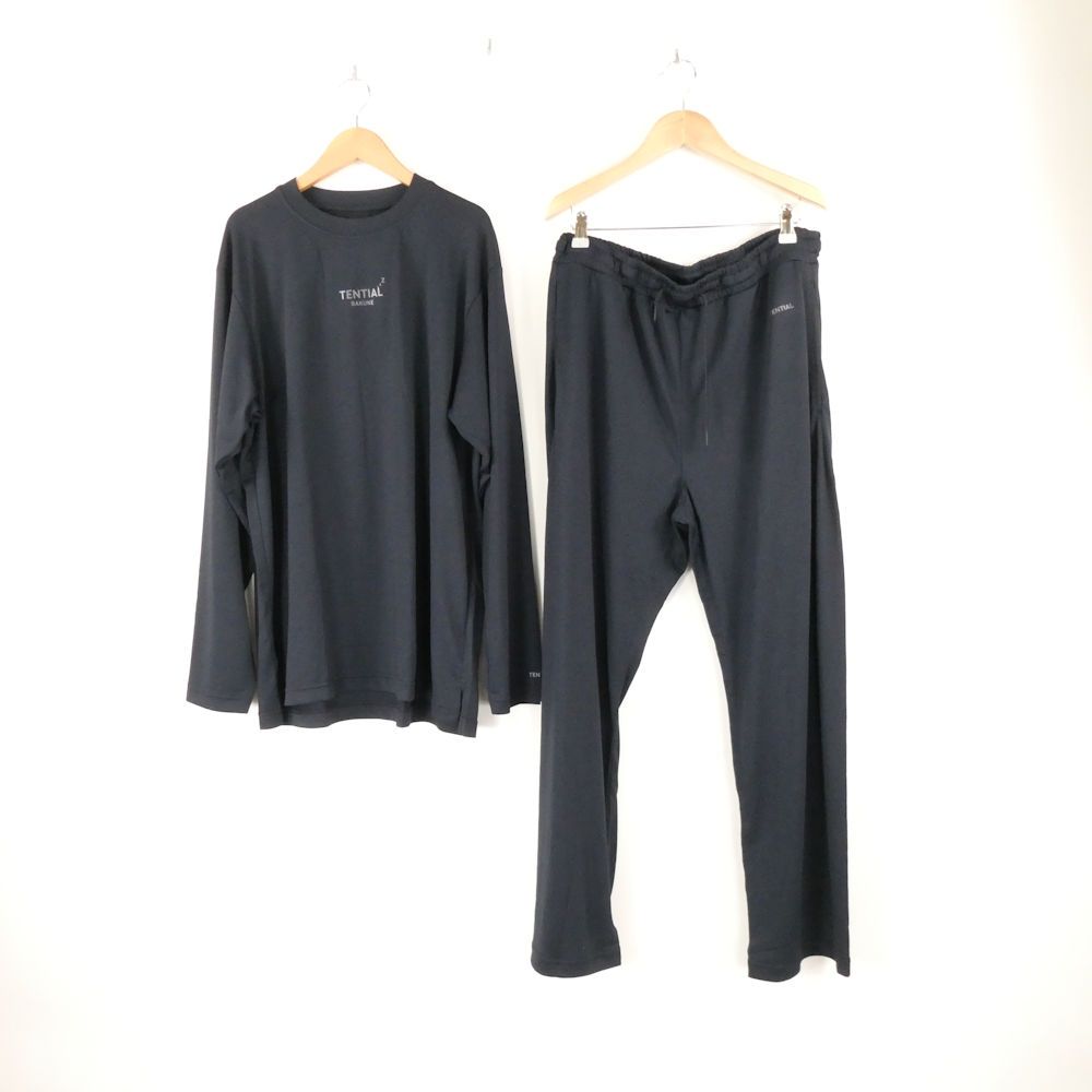 未使用 TENTIAL テンシャル BAKUNE Dry バクネ ドライ ロングスリーブTシャツ&ロングパンツ 2点 L ポリエステル100% 上下セット リカバリーウェア 長袖 25SS メンズ AU4242 未使用 TENTIAL テンシャル BAKUNE Dry バクネ ドライ ロングスリーブT