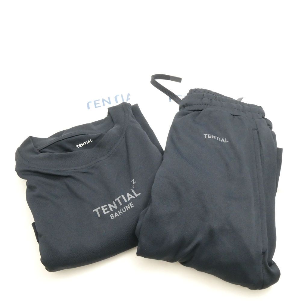 未使用 TENTIAL テンシャル BAKUNE Dry バクネ ドライ ロングスリーブTシャツ&ロングパンツ 2点 L ポリエステル100% 上下セット リカバリーウェア 長袖 25SS メンズ AU4242