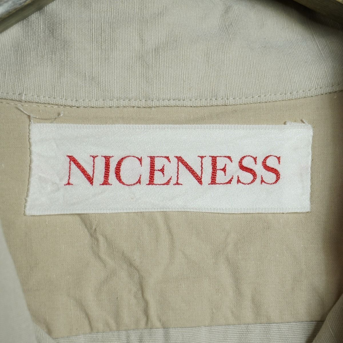 22SS NICENESS ナイスネス RON ポプリン ワッシャー シャツ NN-Y07S22