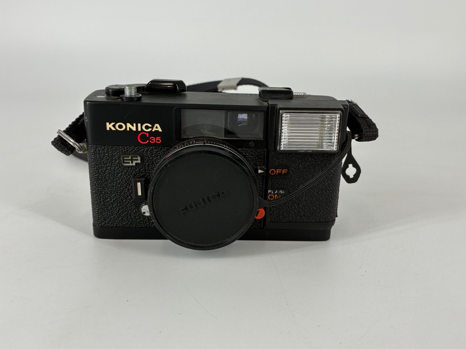 509K012 【ジャンク】Konica C35 EF ピッカリコニカ フィルムカメラ