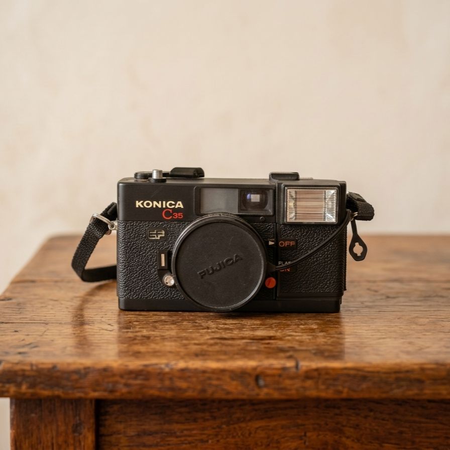 ☆レトロなフィルムカメラ☆KONICA コニカ C35 AF2D The world's most detailed explanation of the Konica C35 AF2 [Film