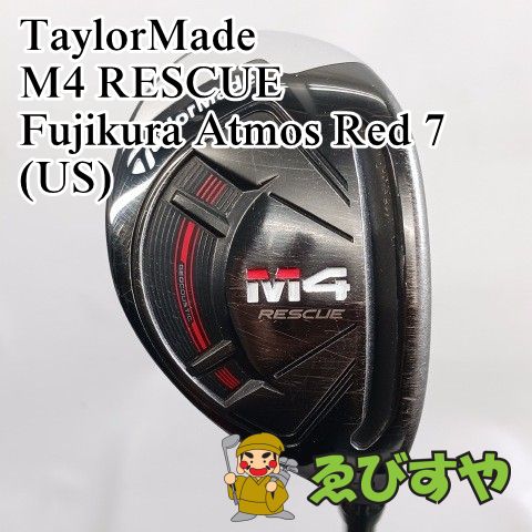 入間■【中古】 ユーティリティ テーラーメイド M4 RESCUE Fujikura Atmos Red 7(US) S 19[3582]