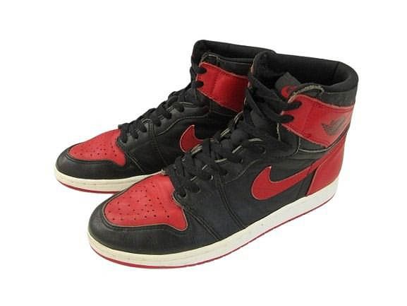 ナイキ NIKE 1994年 復刻 エアジョーダン1 ブレッド 9.5 スニーカー AIR JORDAN 1 HIGH BRED 130207-061 ヴィンテージ ☆AA★