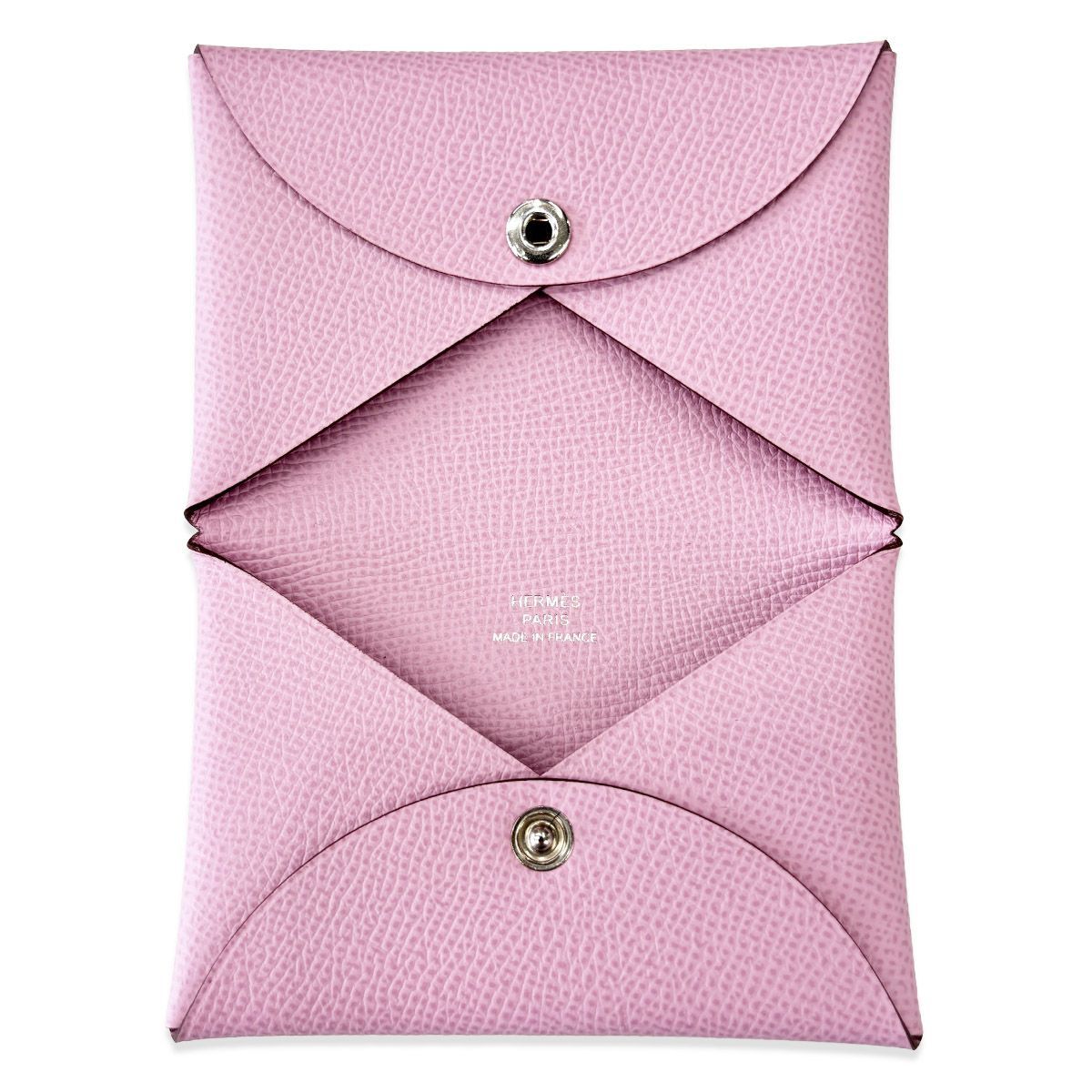 【中古】 エルメス カードケース 名刺入れ ピンク ガルヴィ ディオ U刻印 HERMES (4621)