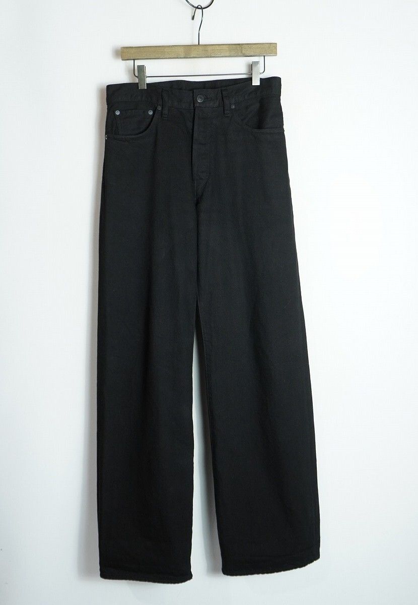 MINEDENIM マインデニム W.Straight 5pocket OWS ストレート 5ポケット デニム パンツ ジーンズ FPK106BL-99-302-2 黒 サイズ7 2082Q♪
