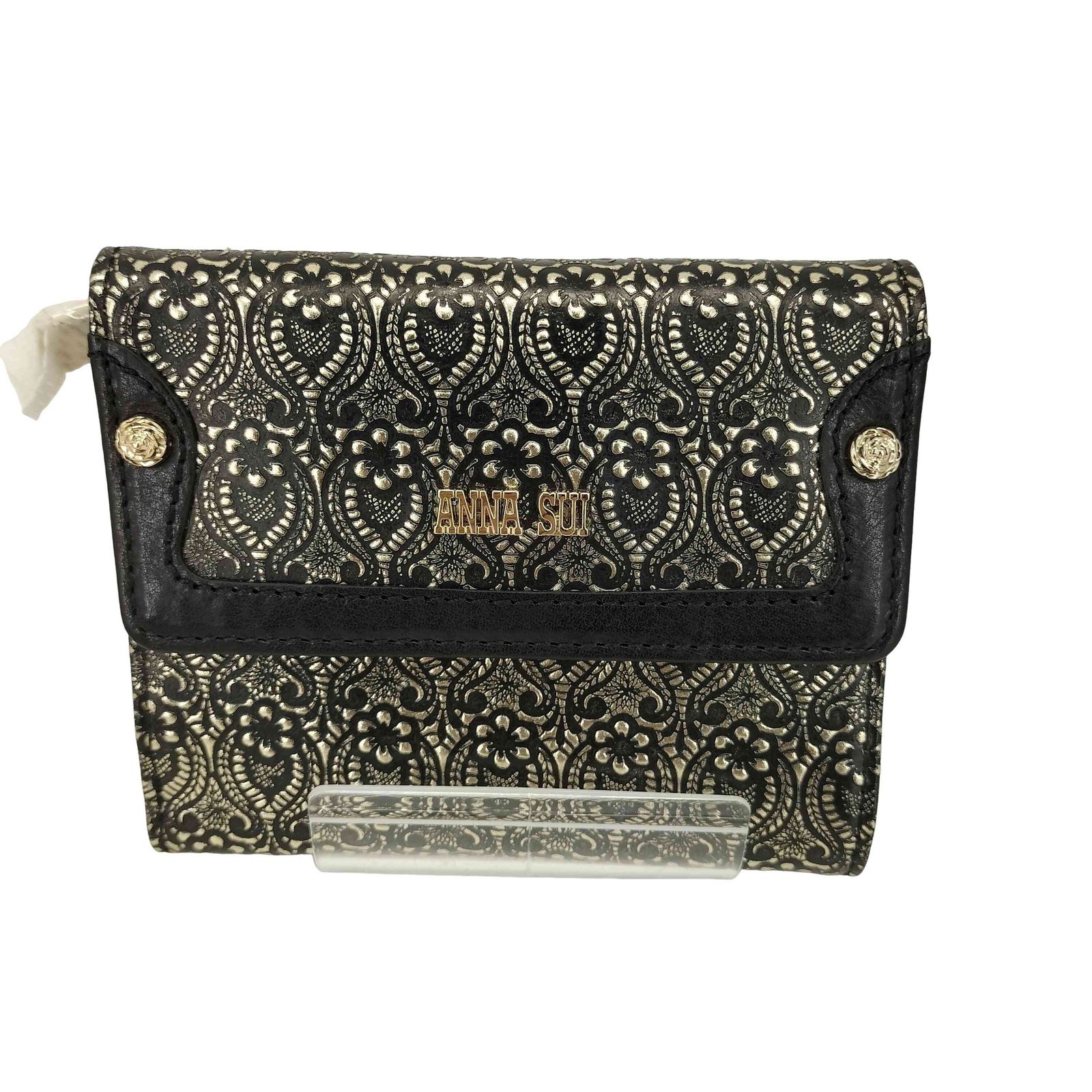 アナスイ ANNA SUI フラワー型押し ウォレット レディース 表記無