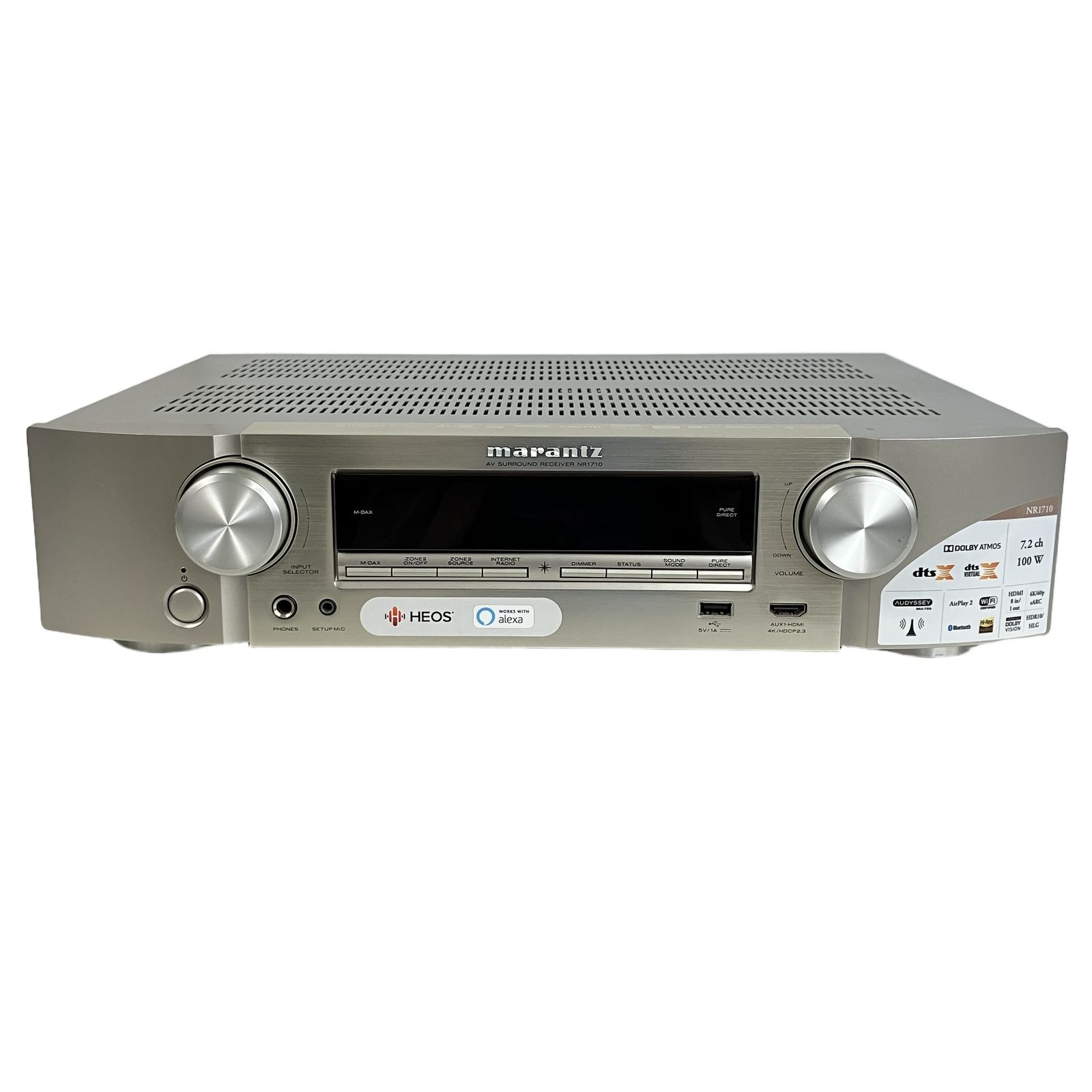 marantz NR1710 AVサラウンドレシーバー 2019年製 リモコン 元箱有 中古 Y11204641