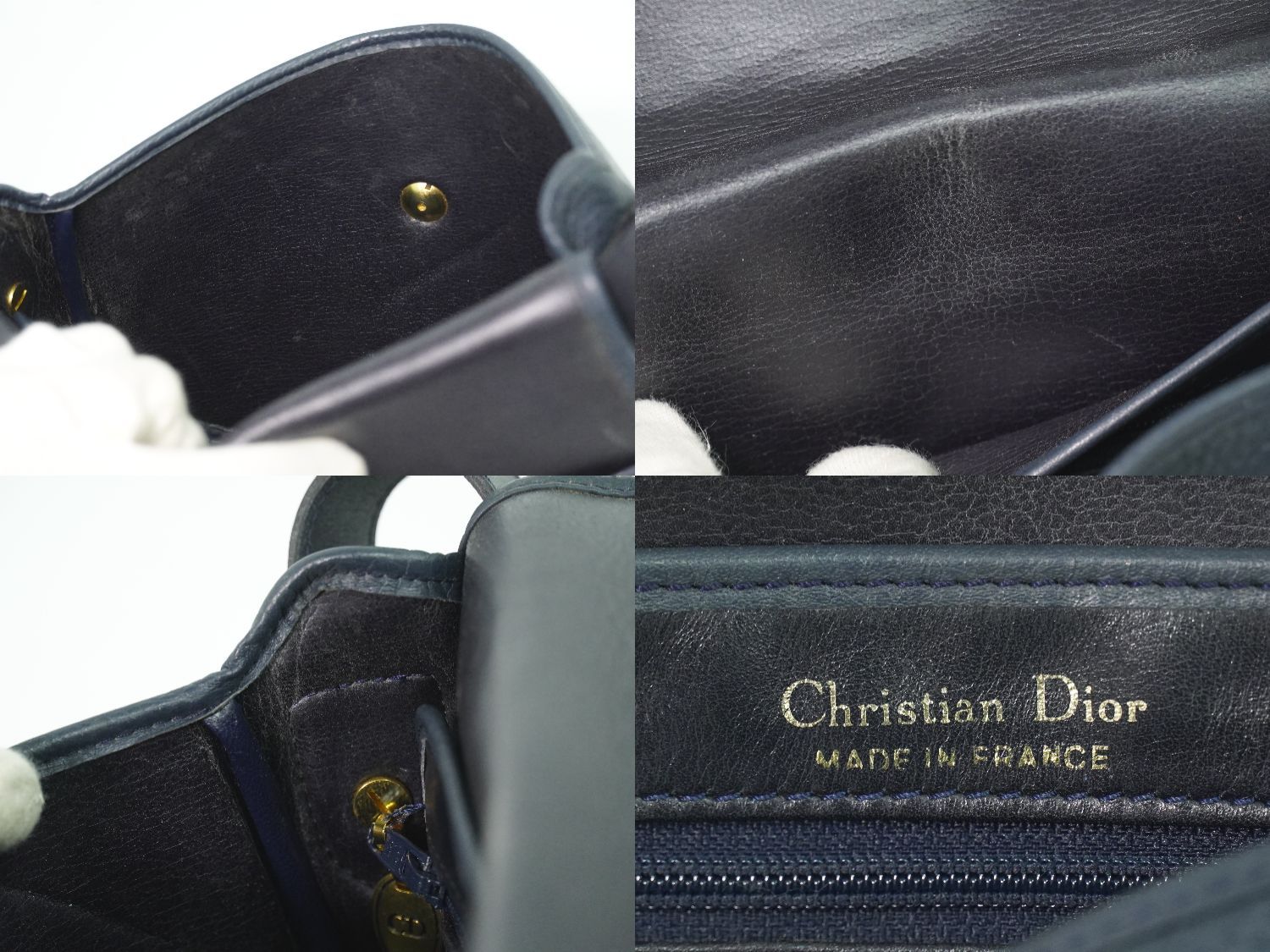 本物 クリスチャン ディオール Christian Dior レザー ショルダー 