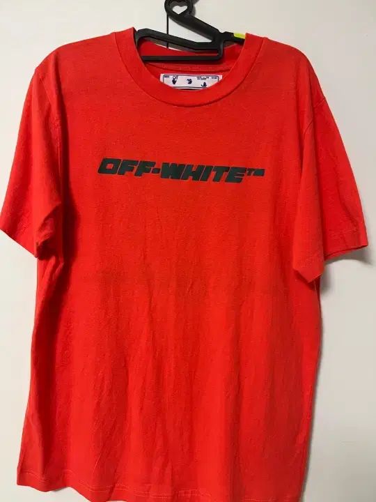 オフホワイト OFFWHITE 正規品 オレンジ 半袖Tシャツ